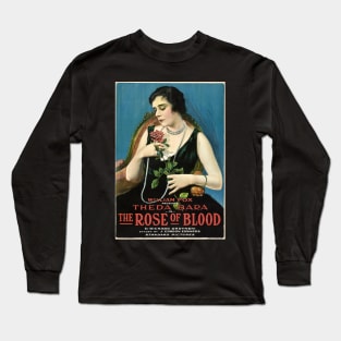 THEDA BARA - Vampire - Rose of Blood Long Sleeve T-Shirt